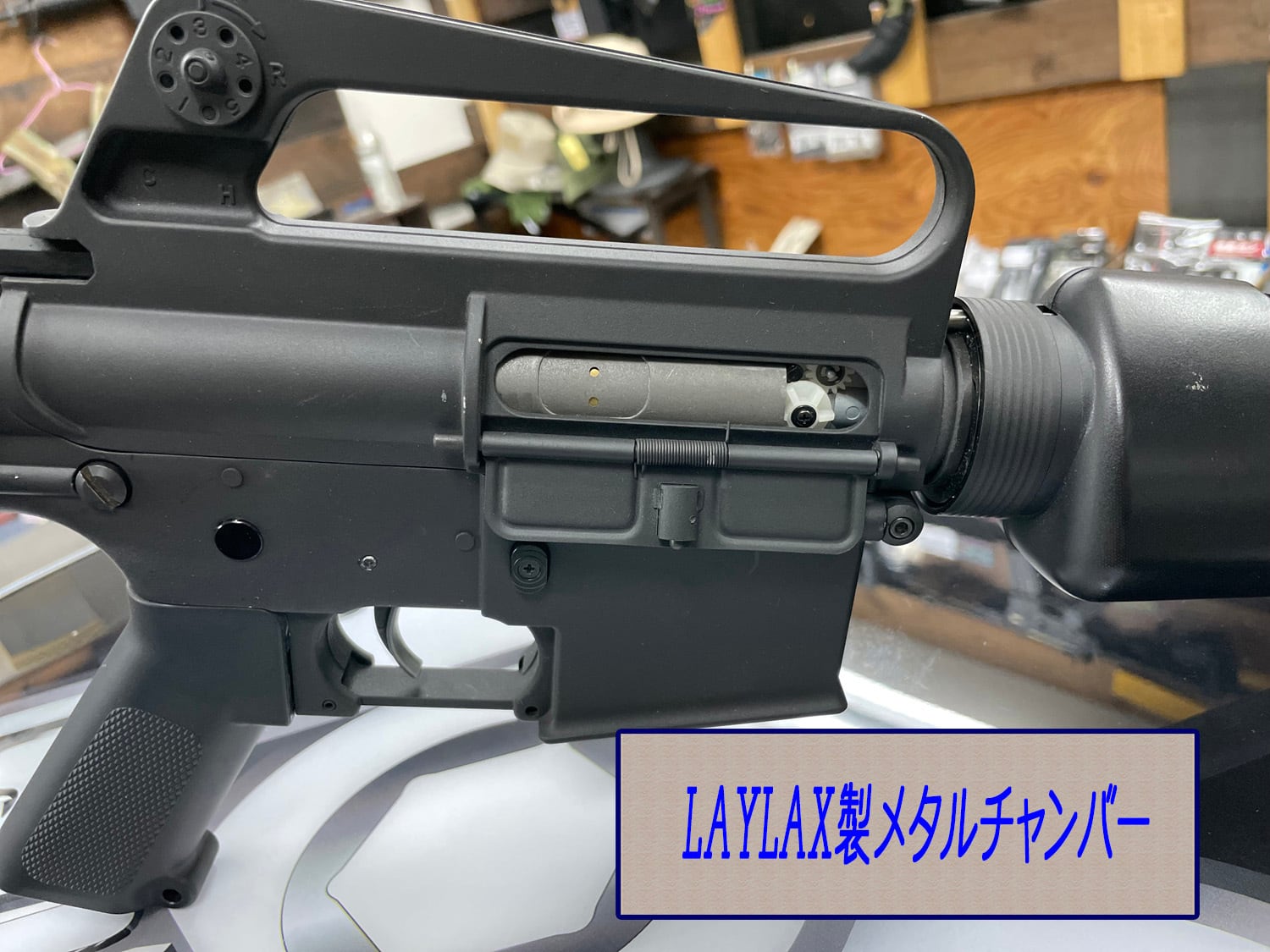 中古美品/コンプリート】G&P社製 スタンダードM16A1電動ガン メタル