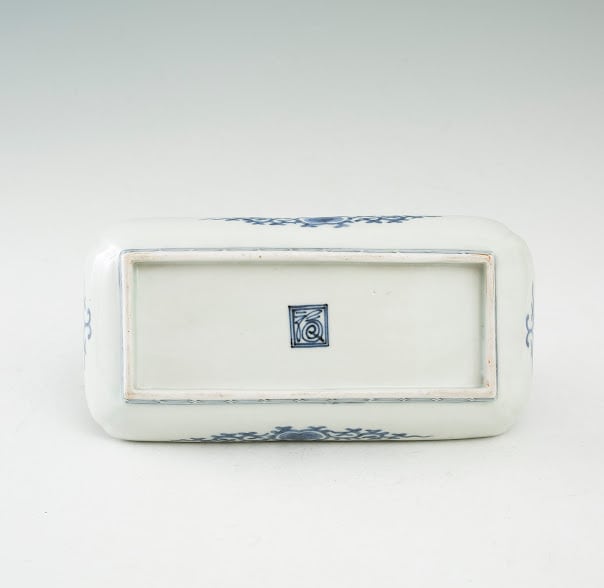 古伊万里 染付 蛸唐草 角皿 長皿 長方皿 四方皿 日本の美 江戸時代