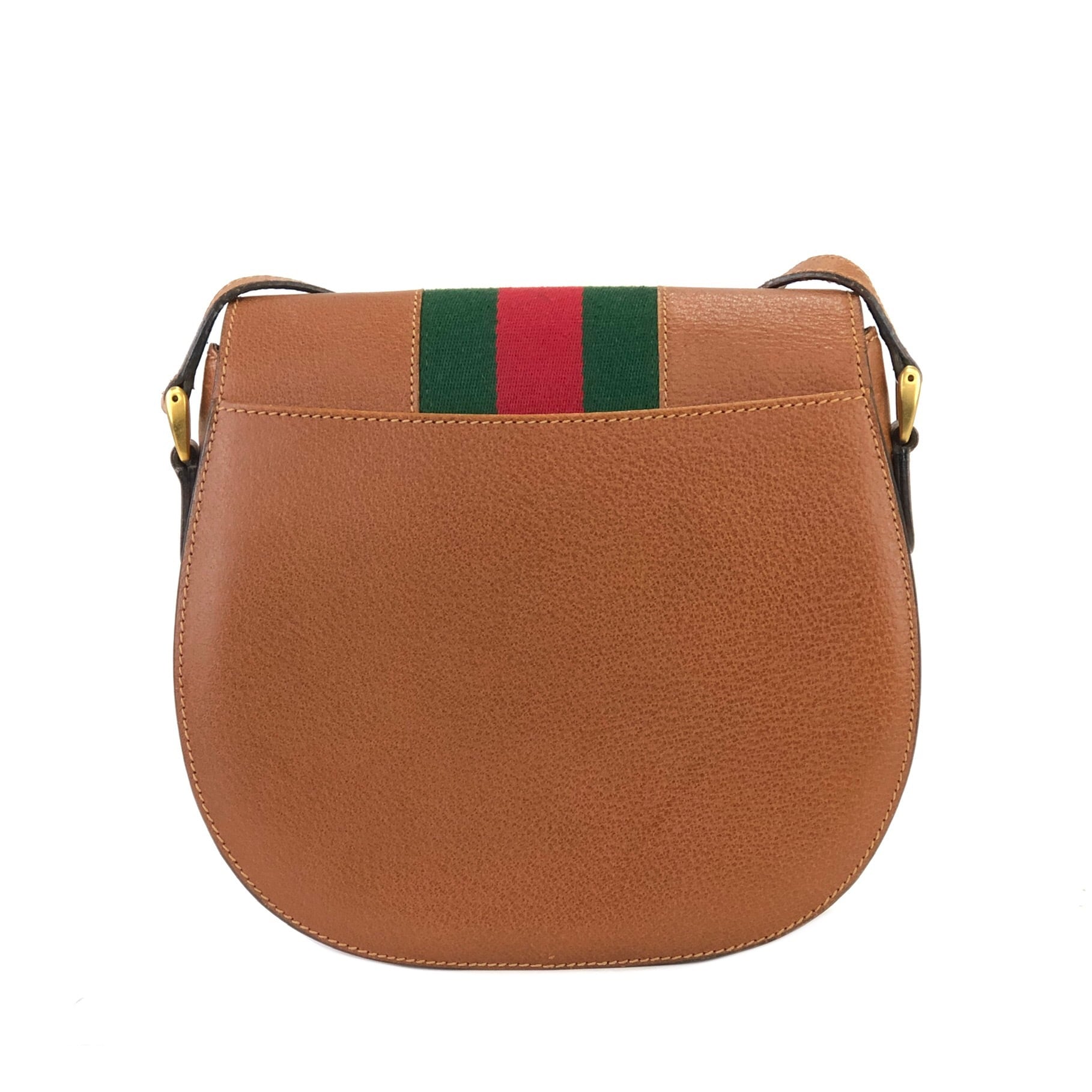 GUCCI グッチ シェリーライン レザー フロントベルト ショルダーバッグ