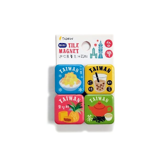 台湾 タイル型マグネット（美食） | 猫式×台灣 台湾雑貨 猫雑貨の通販