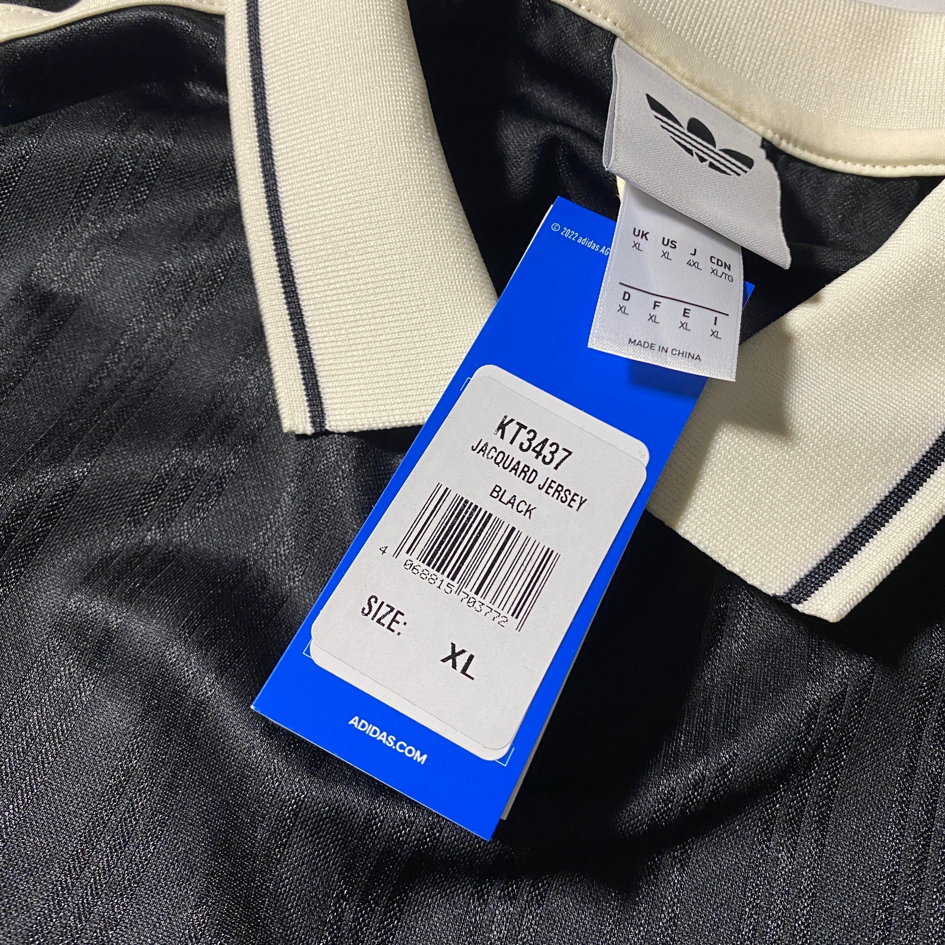 XL Adidas × Oasis Tour Jersey Black | WAGENTYPEII