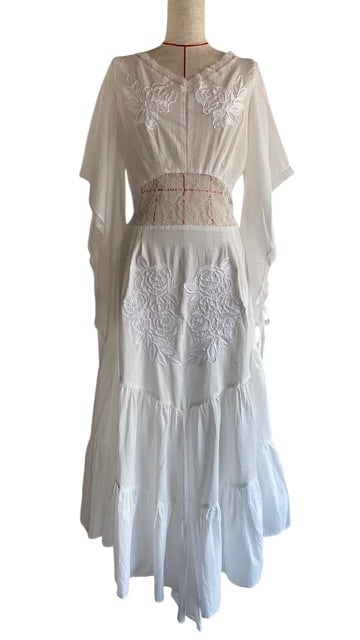 25SS】FUMIE TANAKA フミエタナカ / squaer lace OP / レース