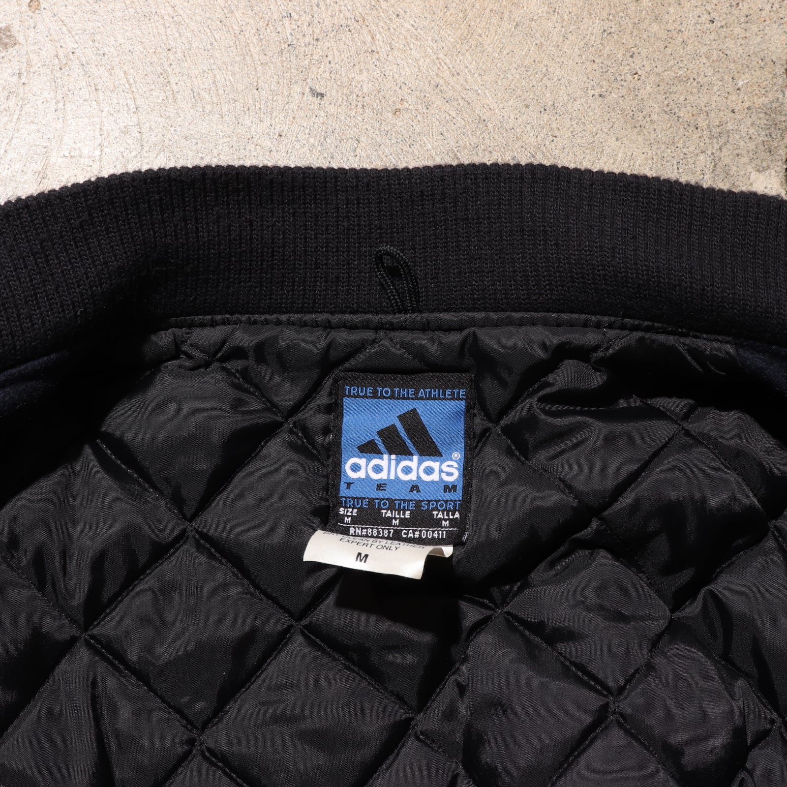 美品 M Adidas Yankees スエードレザー 刺繍 スタジャン ヤンキース