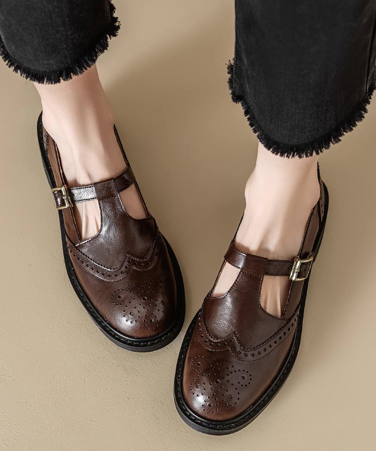 レトロ T ストラップレザーシューズ p0224 | poet