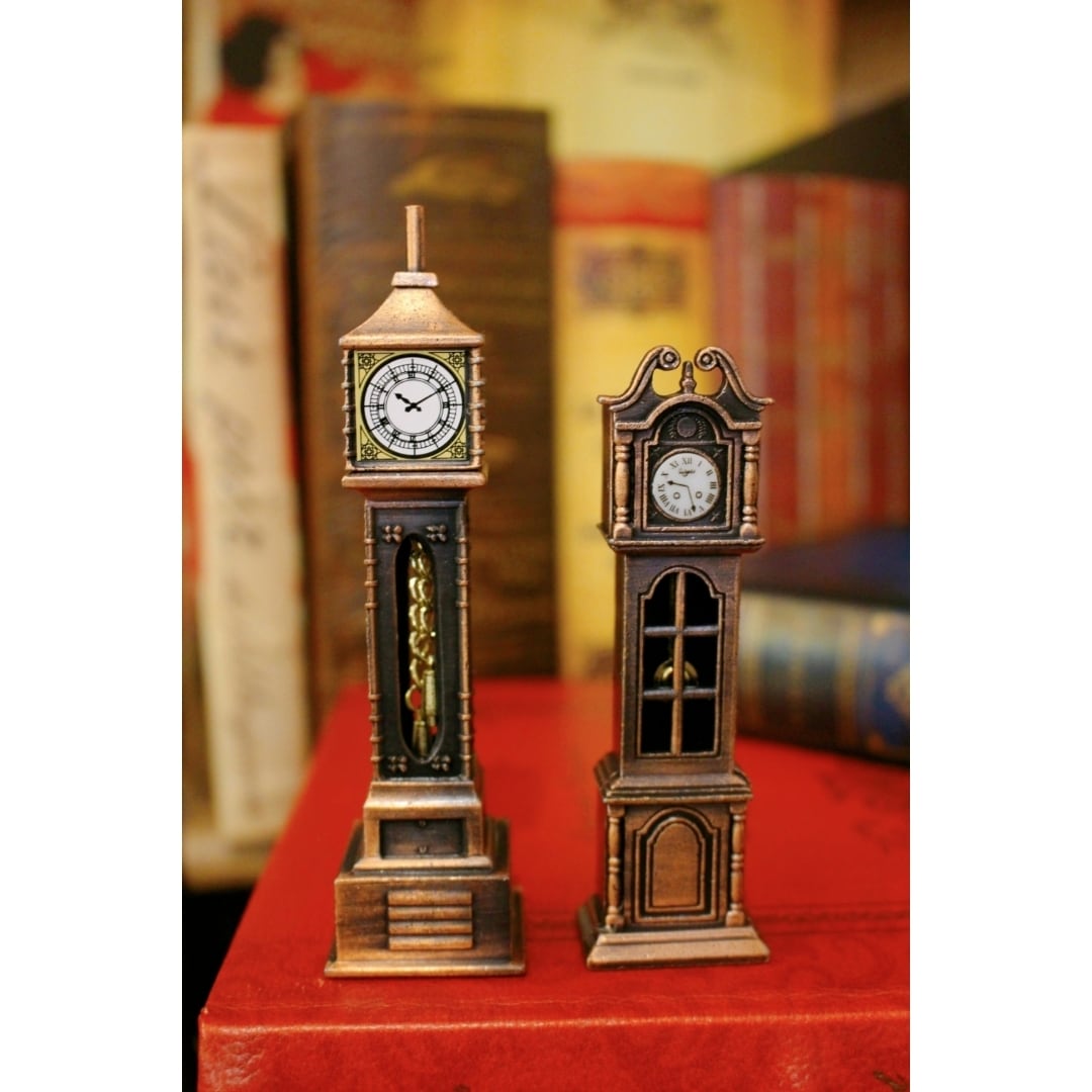 ミニチュア置時計/ジオラマな鉛筆削り【置き時計】/アンティーク