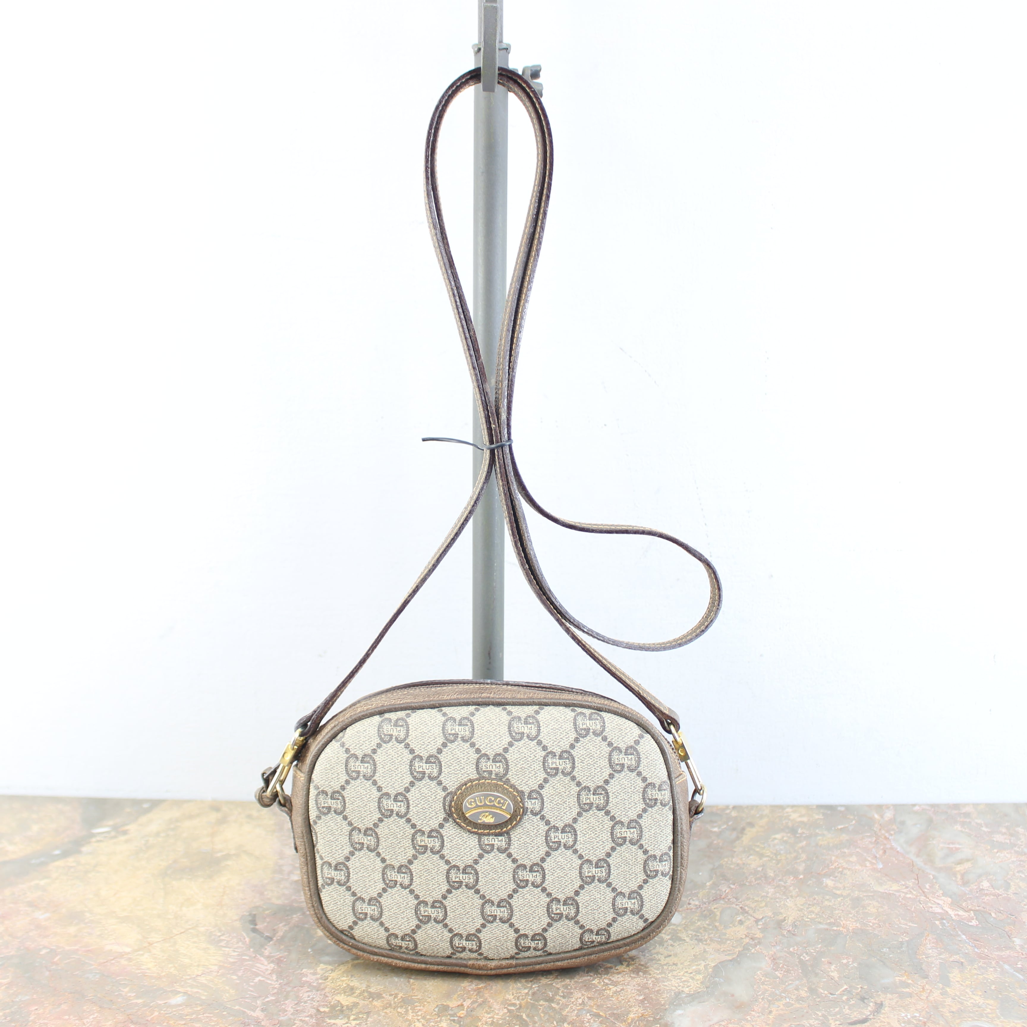 OLD GUCCI PLUS GG PATTERNED MINI SHOULDER BAG MADE IN ITALY