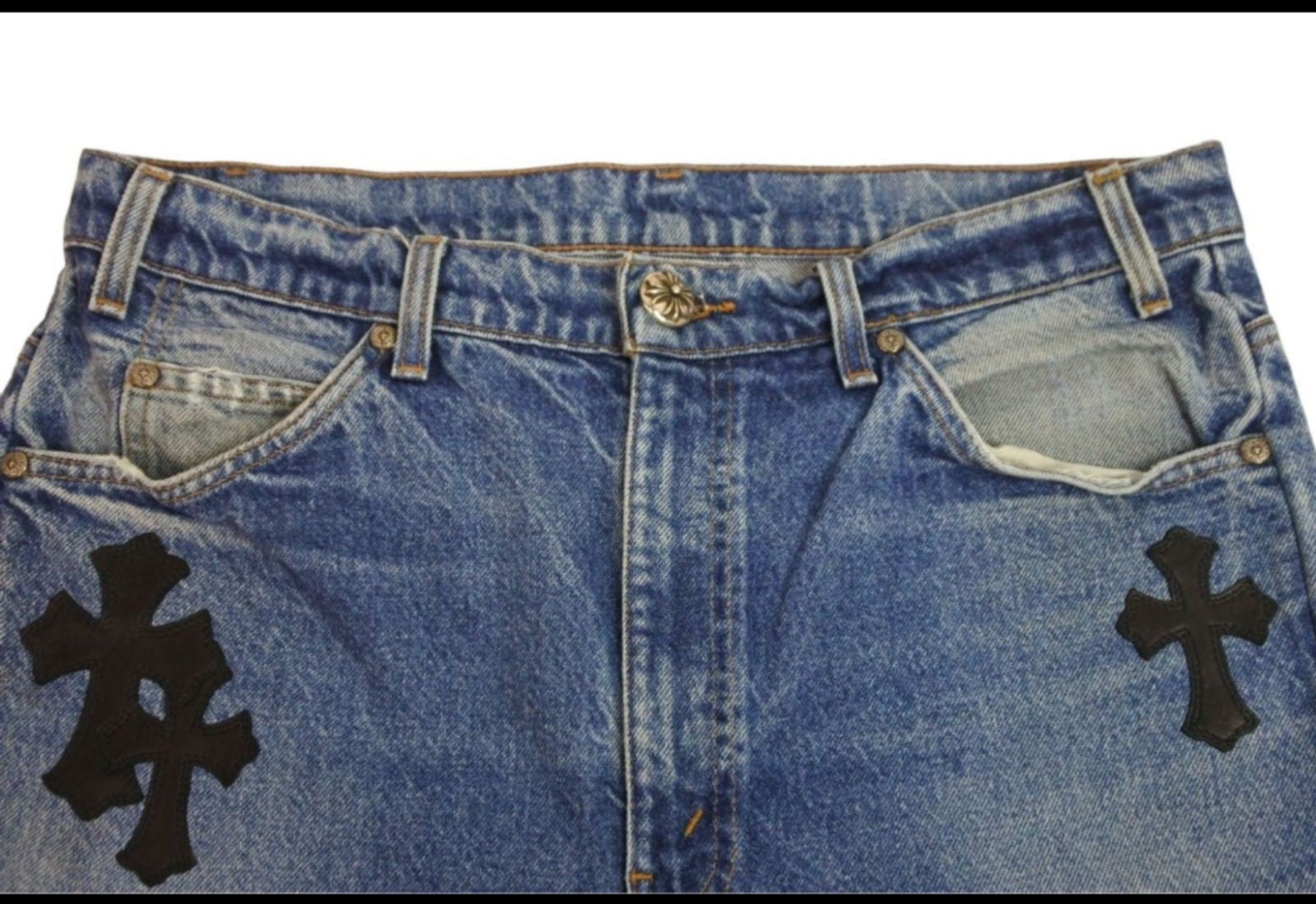 CHROME HEARTS クロムハーツ リーバイス 505 クロスパッチ デニム