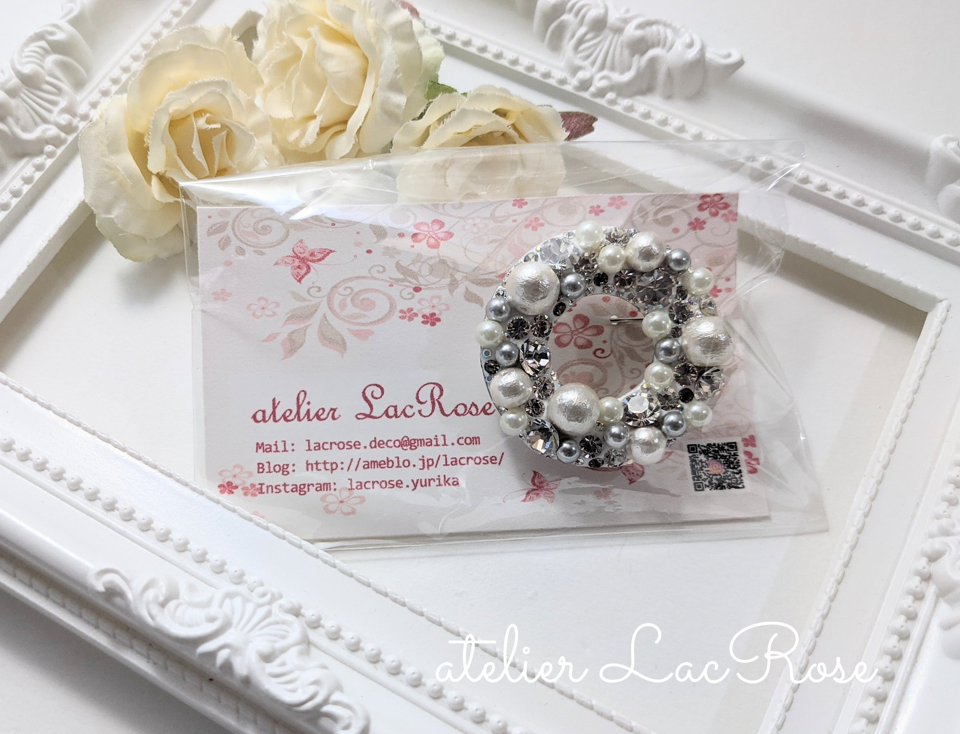 セレモニーブローチ（クリスタル） | atelier LacRose～アトリエ