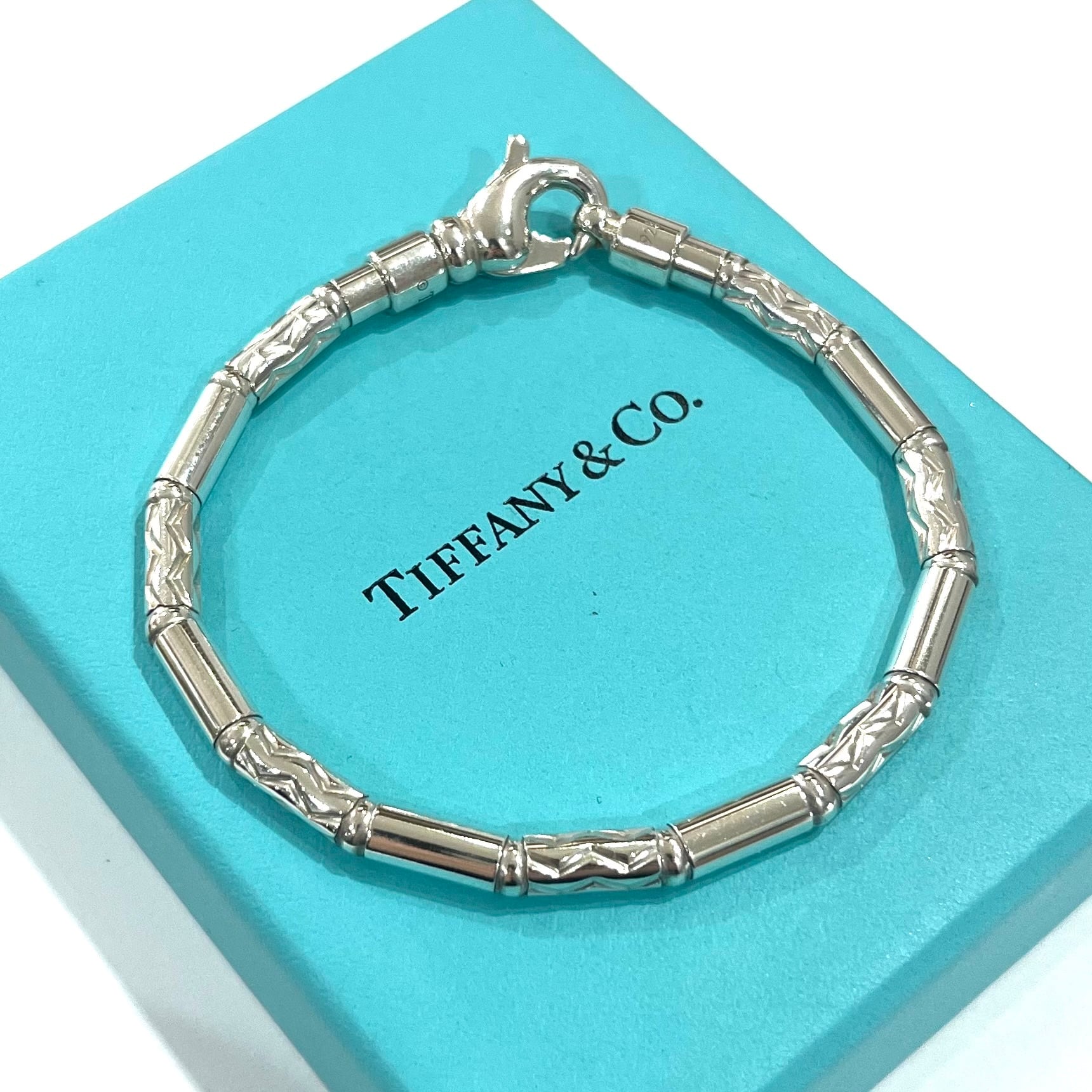 TIFFANY&CO.】1952 レア German Zig Zagブレスレット 18.5cm／シルバー