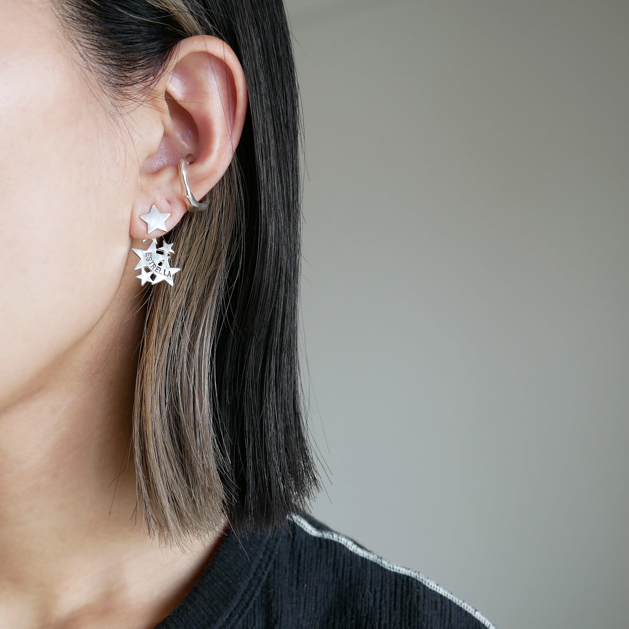 スターダスト2WAY片耳ピアス / silver 017018 | GENAC ROUE