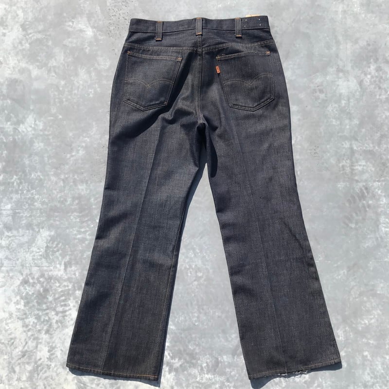 70's LEVI'S リーバイス 519 スタプレ デニム オレンジタブ Big E 刻印