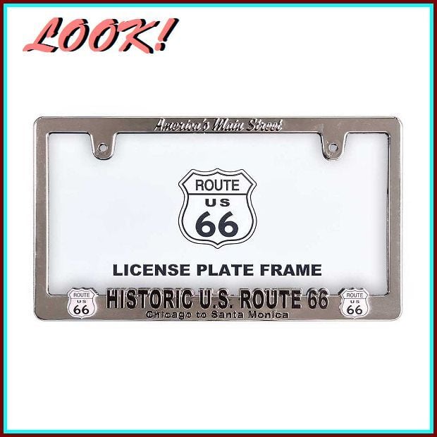 ルート66】ライセンス/ナンバー/プレート/フレーム/車/ドレスアップ