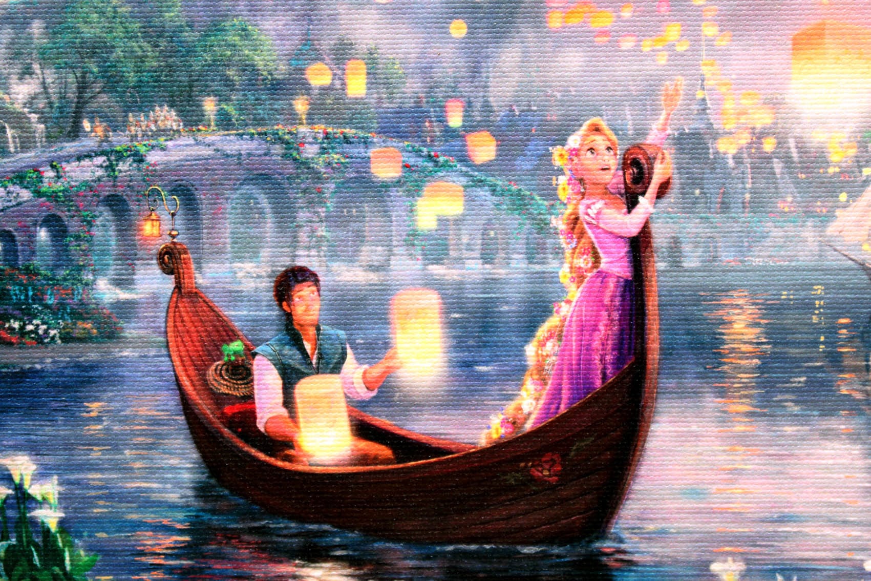 ディズニー「塔の上のラプンツェル」作品証明書 展示用フック付