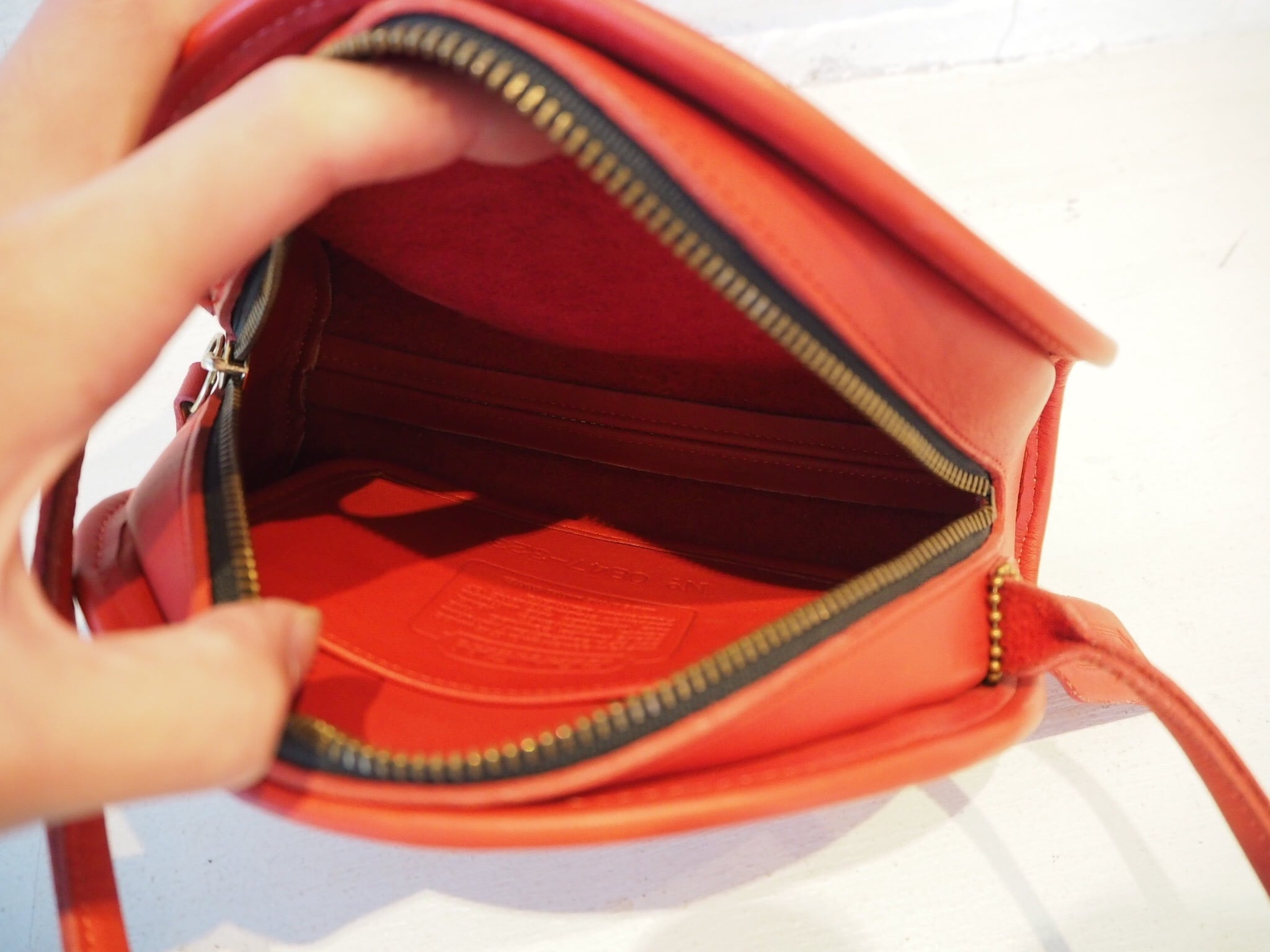 90s OLD COACH Half Moon Shoulder Bag /オールドコーチ ハーフムーン