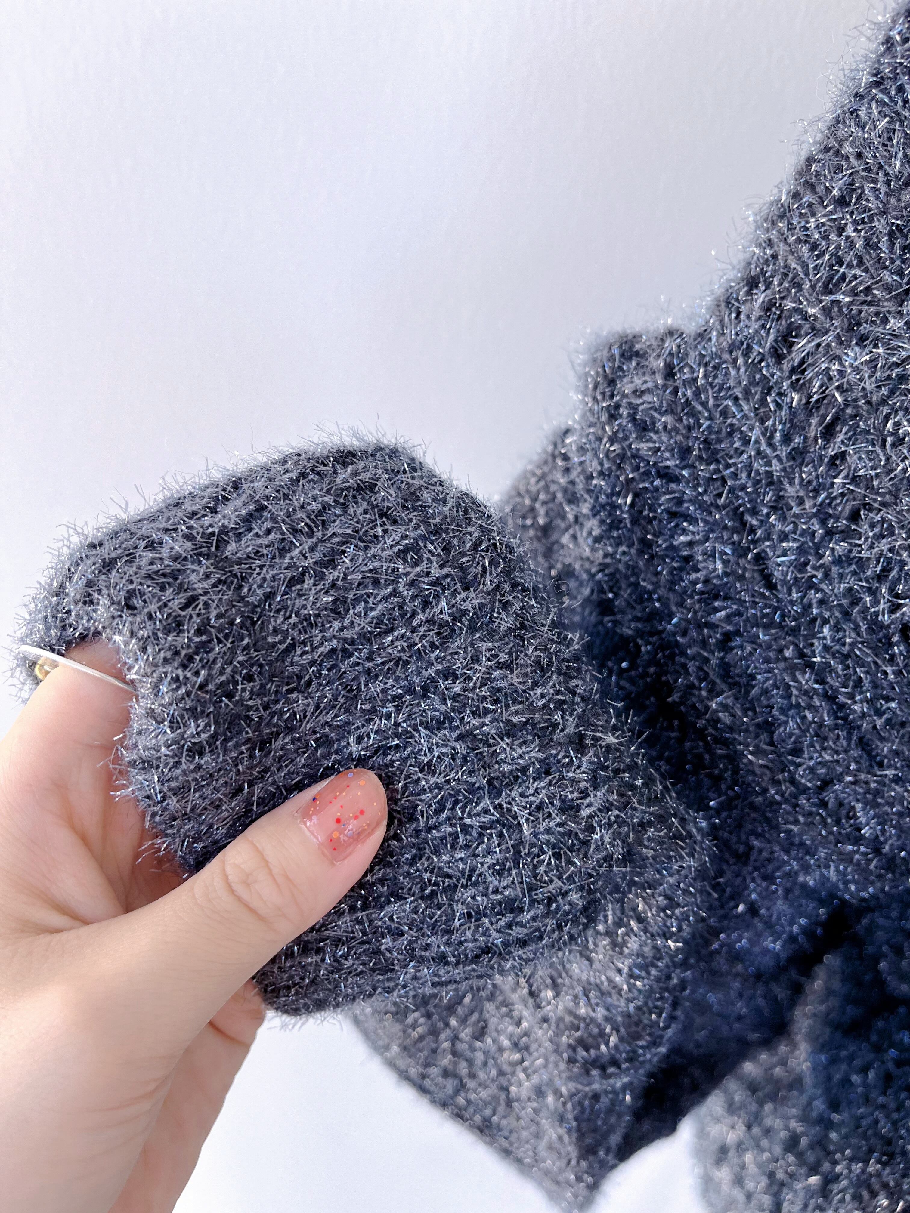 MUVEIL ラメパッチワークカーディガン | KOKO