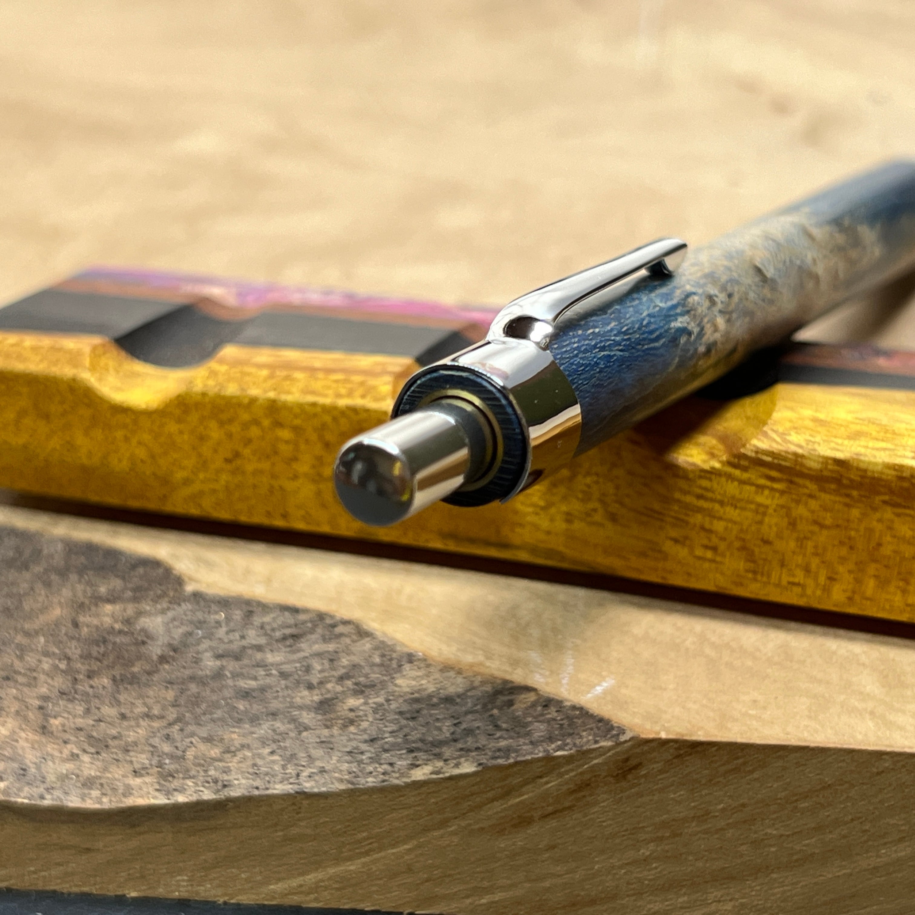 19バーズアイメープルスタビ 木製シャーペン 強低重心ダブルRタイプ