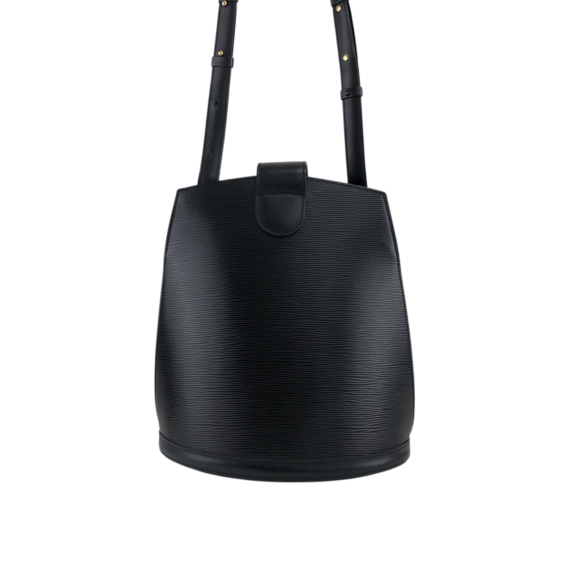 LOUIS VUITTON ルイヴィトン エピ ショルダーバッグ ブラック ターン