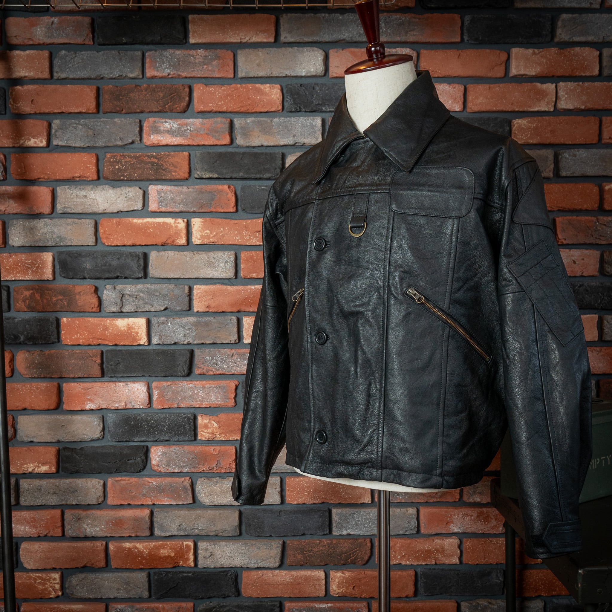 yoused】UK MK4 LEATHER JACKET ユーズド リメイク ミリタリー