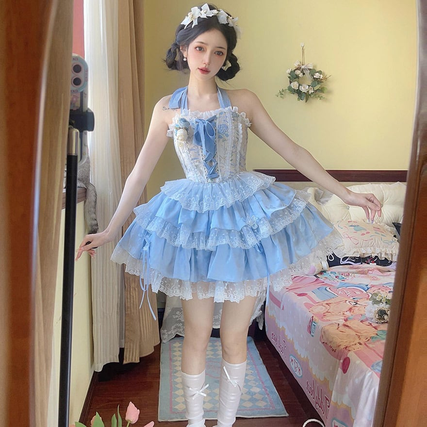 ゴスロリ通販 With U ファッションコルセット スカート フリル