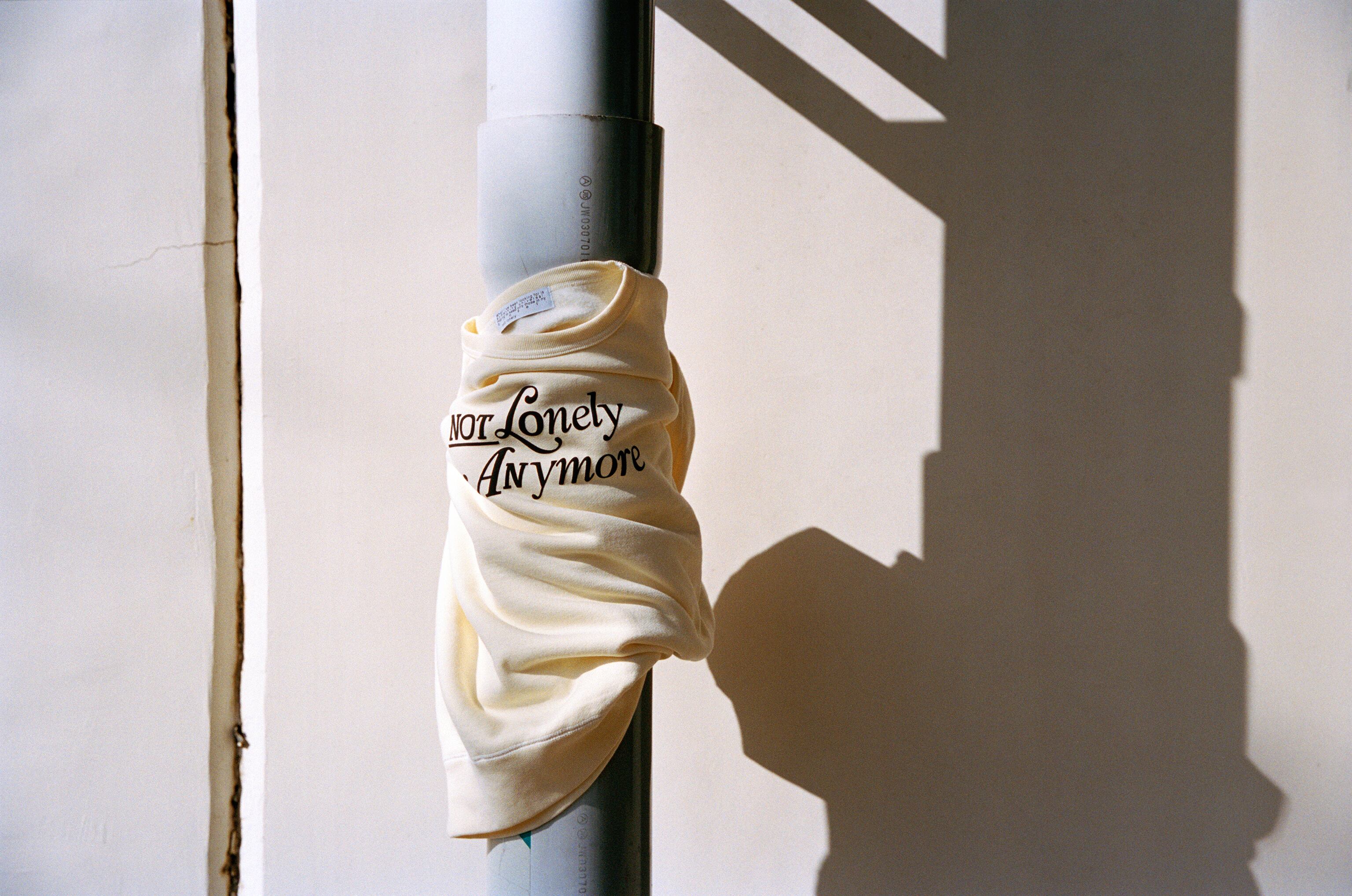 Not Lonely Anymore Crew Sweat shirt Cream Yellow | notlonely