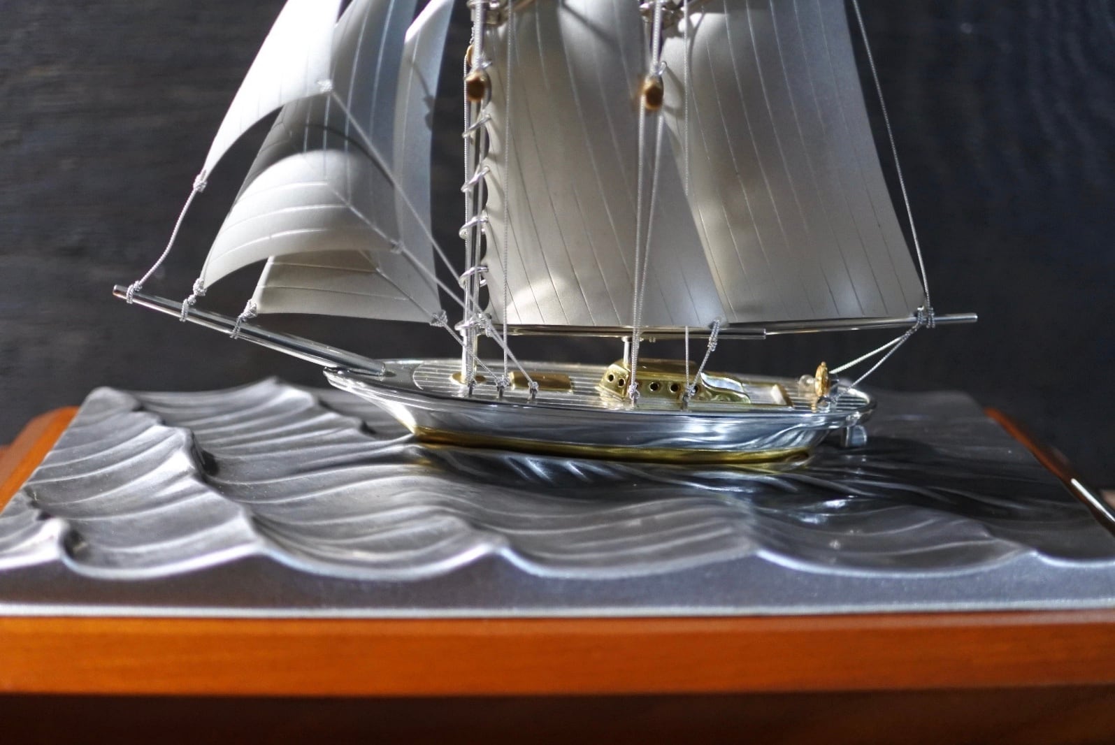 武比古 銀製 ヨット 2本マスト シルバー985 純銀 STERLING SILVER