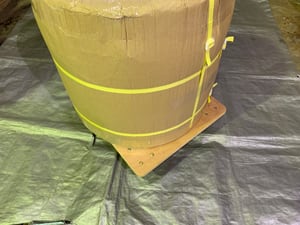 尺8(φ54)臼 4升用（小） 欅（ケヤキ）餅つき臼 運搬台車付き（杵別売り