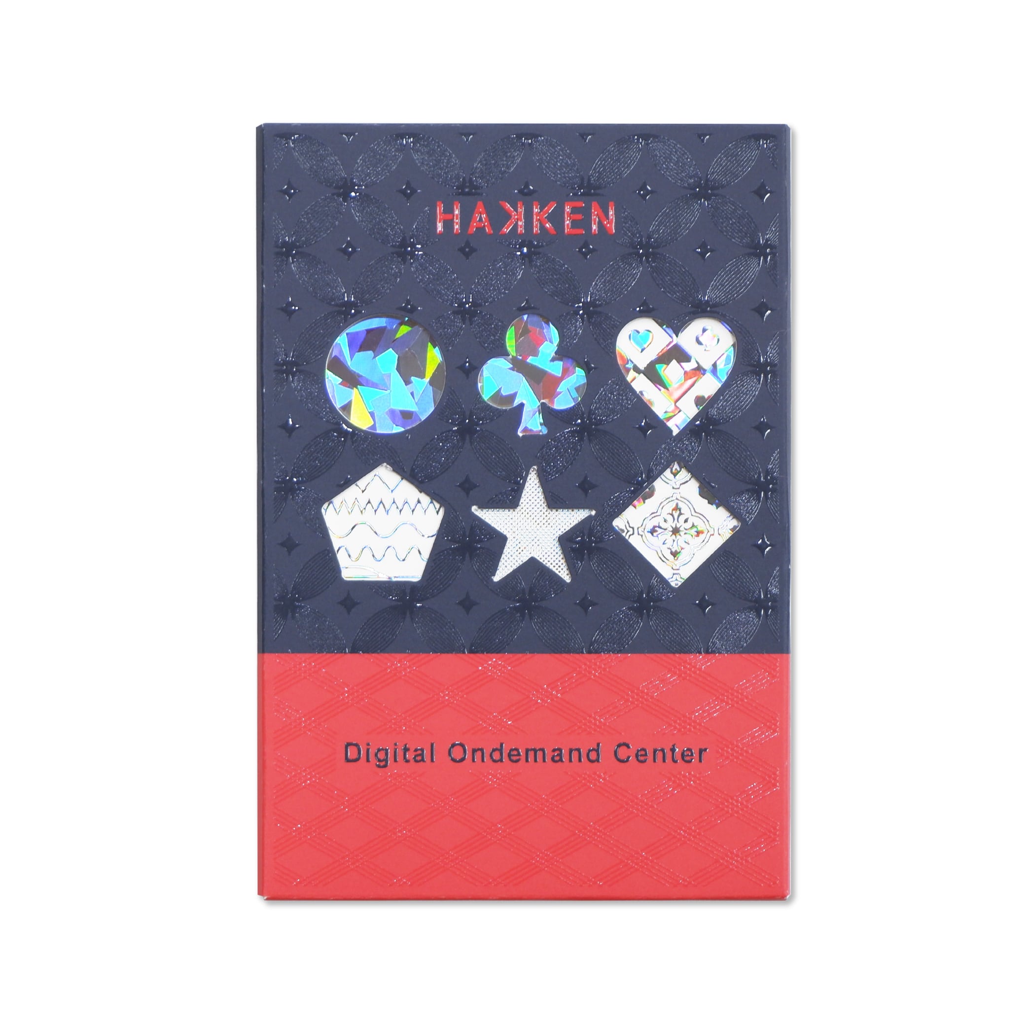 デジタル箔ポストカード見本セット ツートンカラー：インディゴ