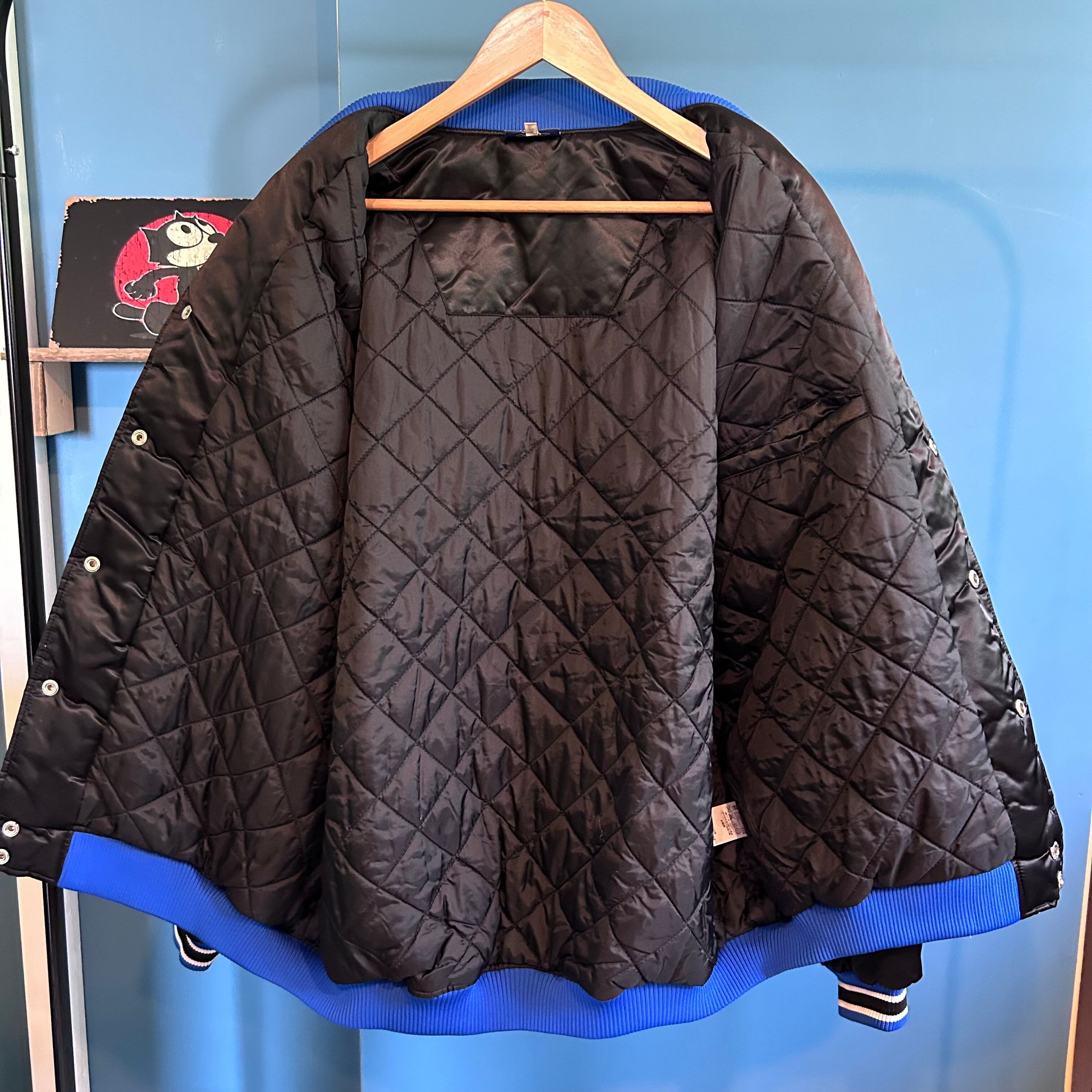 Reebok】ナイロンスタジャン NBA 76ERS 中綿 ブラック XLサイズ | 古着