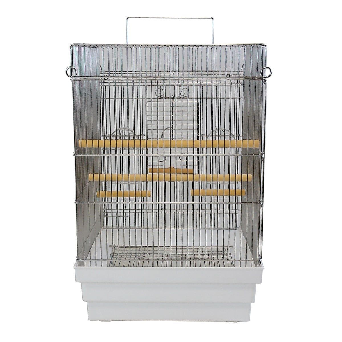 HOEIステンレス】35手のりひろびろドア ホワイトリリィ | 鳥かご