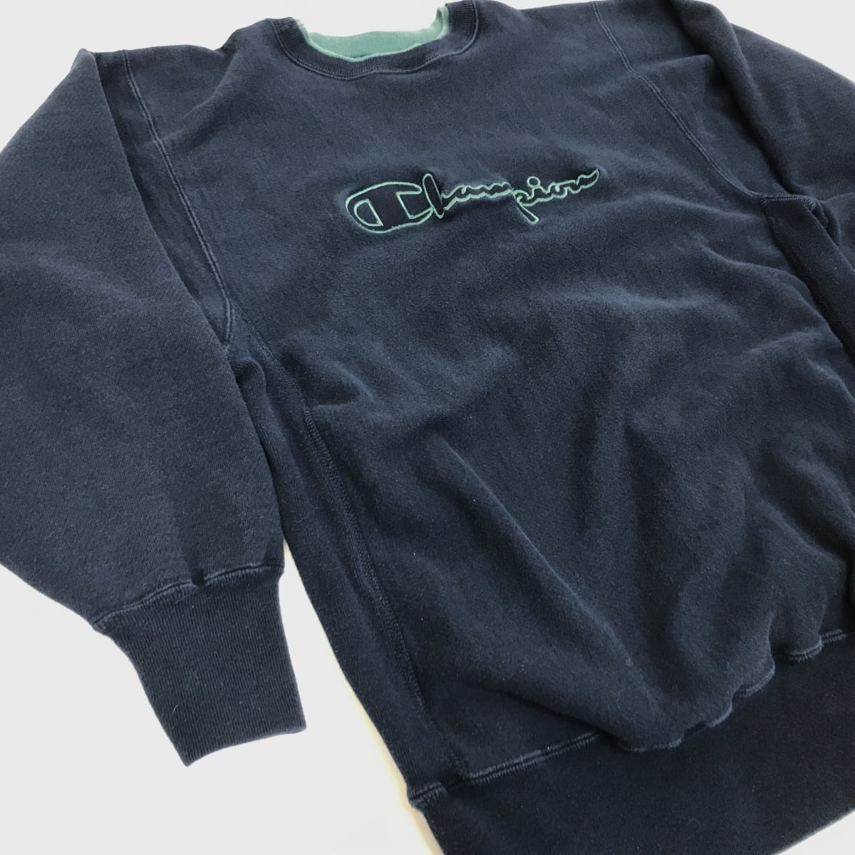 CHAMPION チャンピオン 90年代 USA製 後期 刺繍 タグ リバースウィーブ