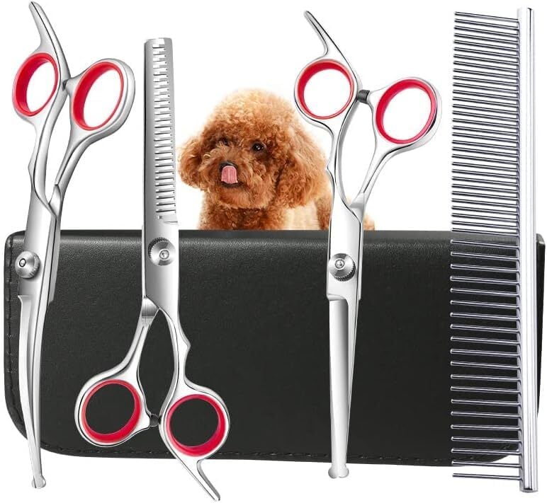 スパッと快適に切れる理美容師サロン用シザーカットバサミ✄犬