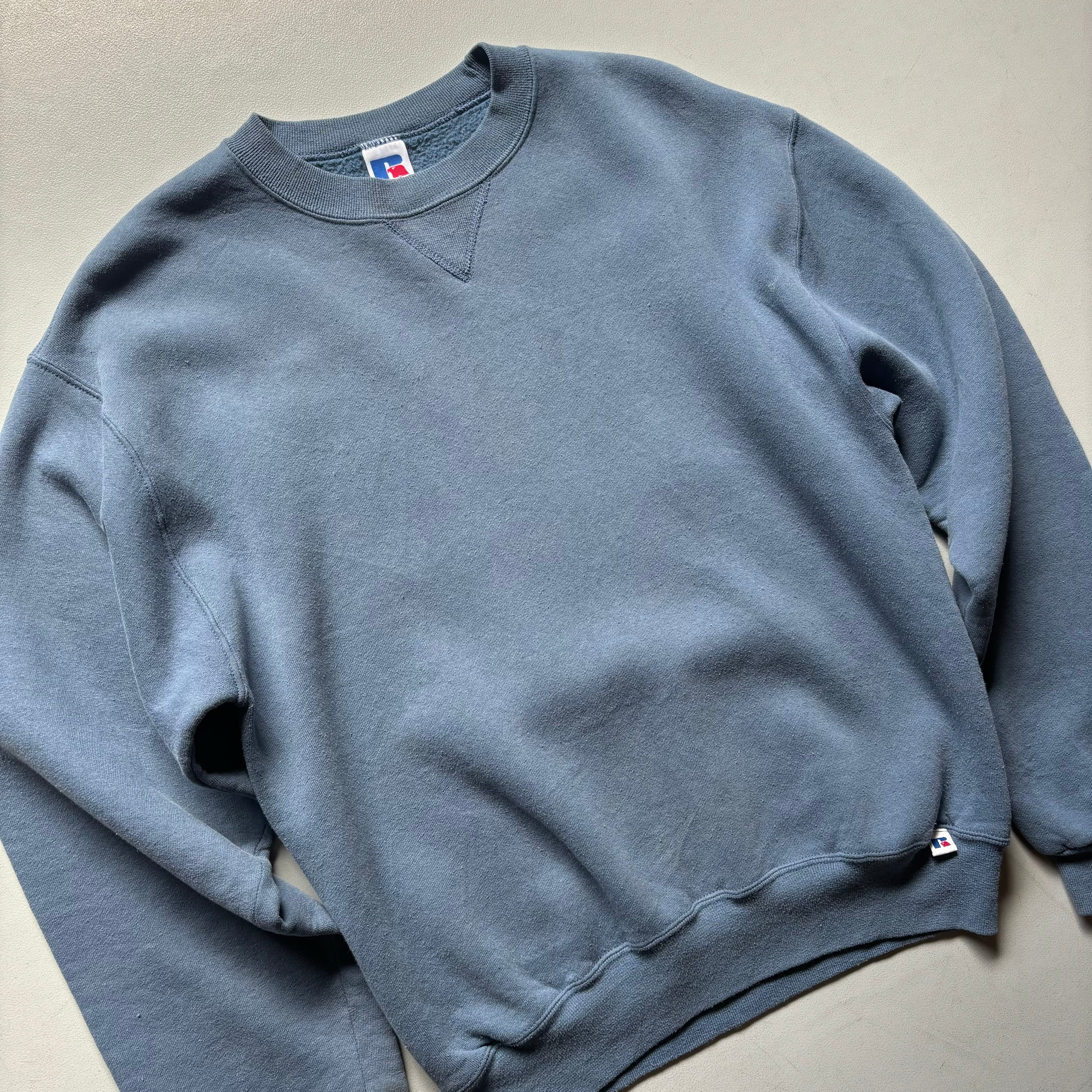 90s Russell plain sweat “size M” “made in Mexico of US components