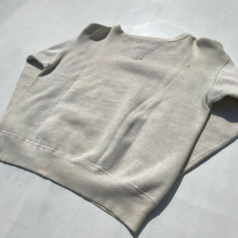 40's 50'sUNKNOWN 両Vはめ込み スウェットトレーナー セットイン