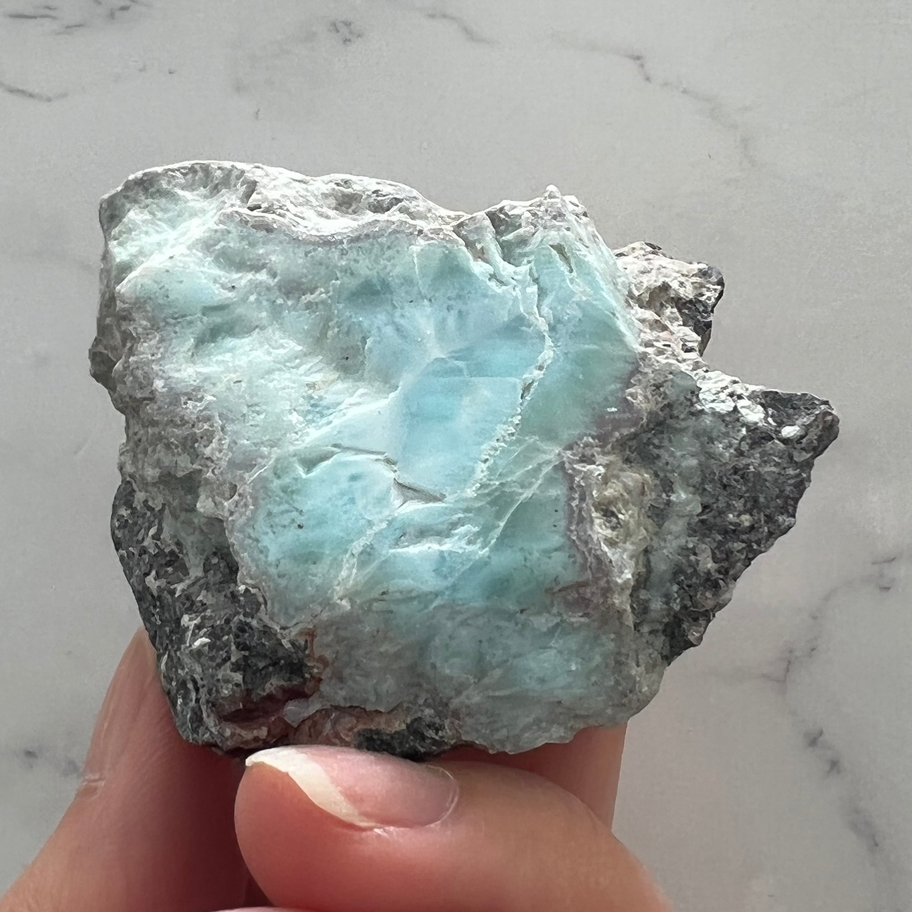 ラリマー原石＊天然石インテリア＊置き物＊N7 | Blossom Stone online shop