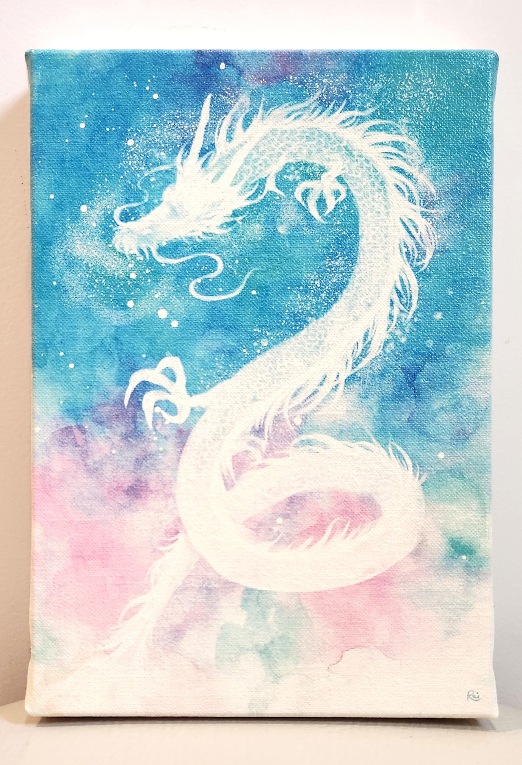 龍神ヒーリングアート 青ピンク系 | kyotoange