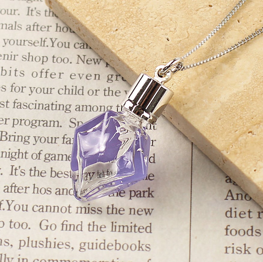 香るペンダント【ダイヤ・パープル】｜アロマペンダント｜香水
