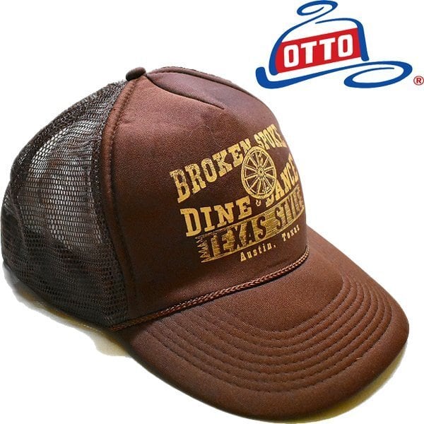 1点物◇オットーOTTO茶メッシュキャップUS古着メンズレディースOK