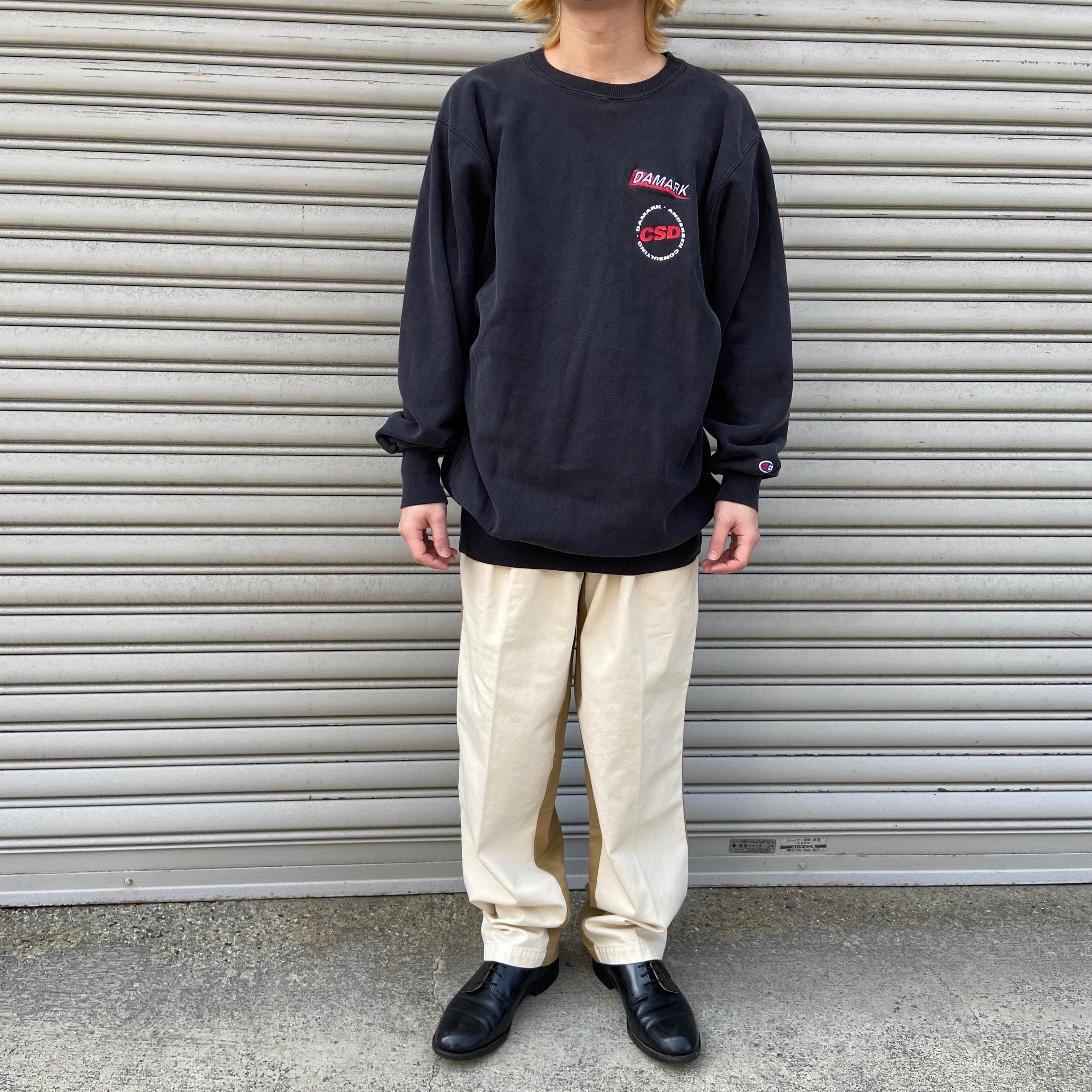 90sUSA製 Champion リバースウィーブ 黒 XXL 刺繍タグ レア | 古着屋 Uan