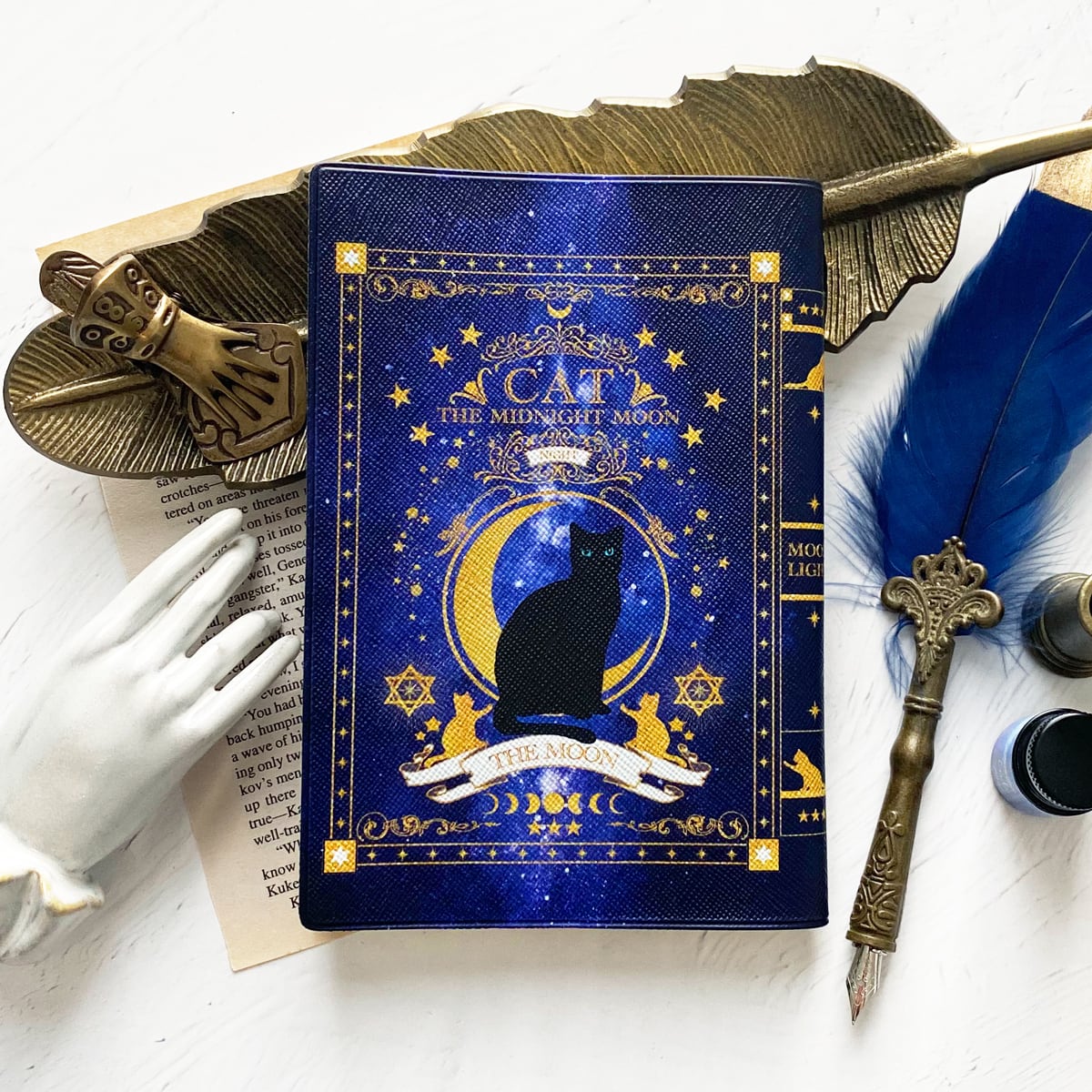ブックカバー・手帳カバー】猫の魔導書 〜THE MOONLIGHT CAT〜 ブック
