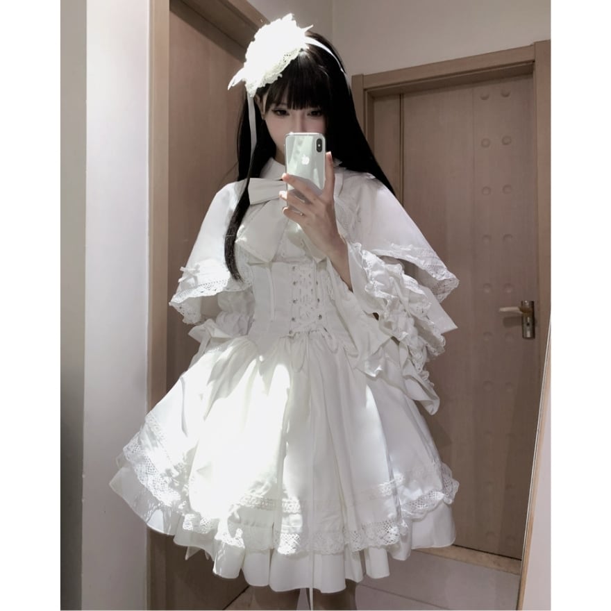 SEASONZ ゴスロリ セットアップ Doll Heart 3点セット ケープ 半袖