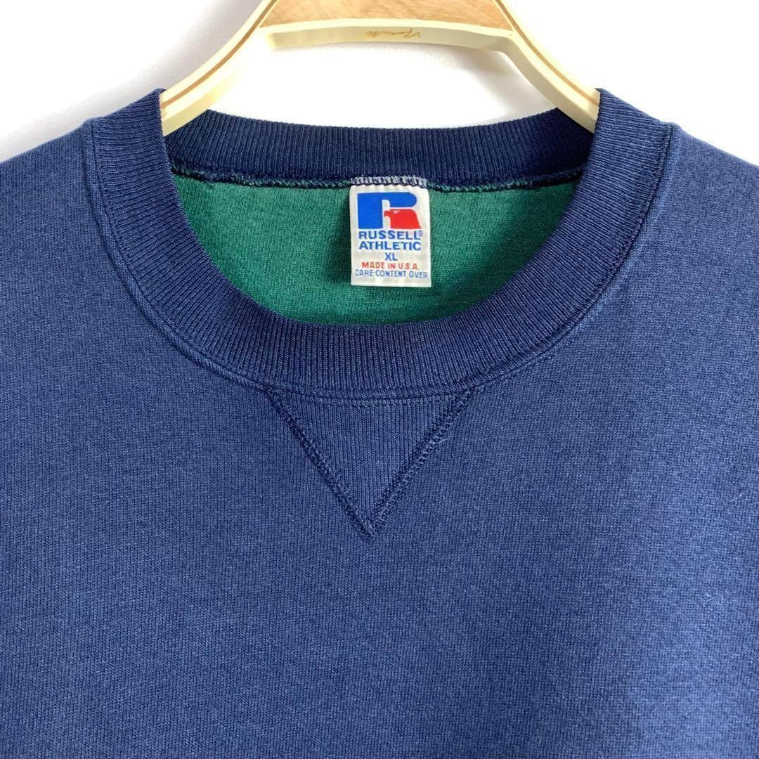 90s USA製 Russell ツートンカラー 無地 スウェット | mieux used clothing