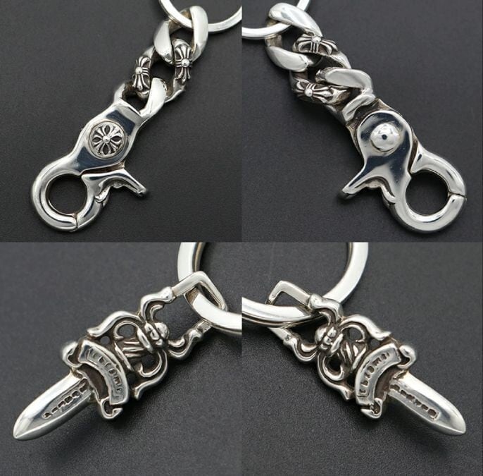 CHROME HEARTS クロムハーツ ファンシーキーチェーン ダガー クリップ