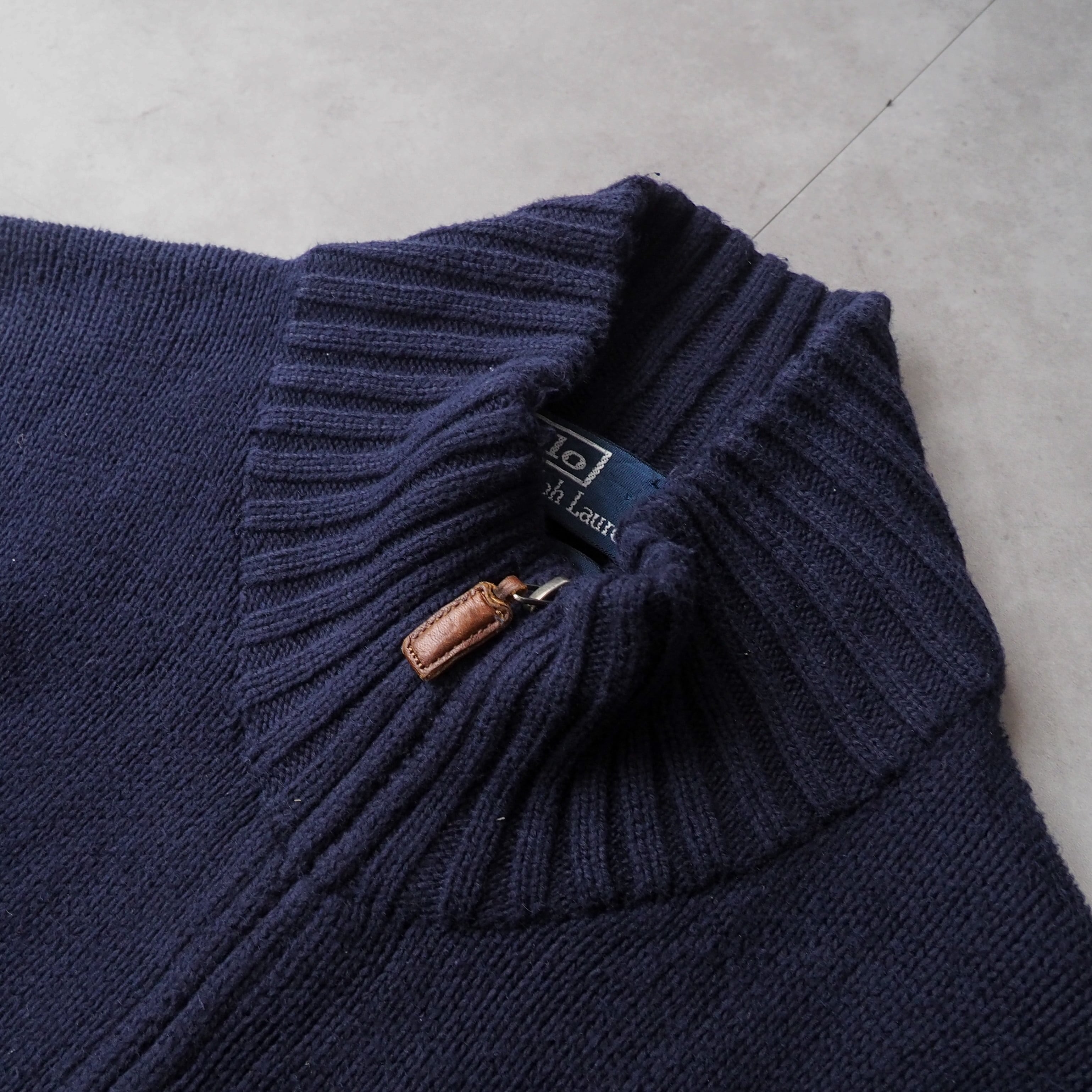polo by ralph lauren” high neck drivers cotton knit 90年代 ポロ