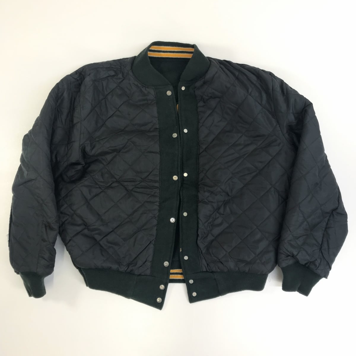 BUTWIN バトウィン 80〜 90年代 USA製 黒タグ 袖革スタジャン ベース