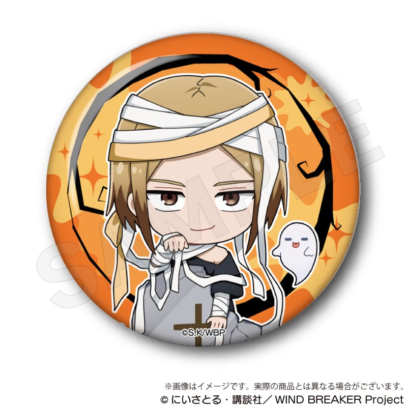 WIND BREAKER」トレーディングホログラム缶バッジ ブラックハロウィン