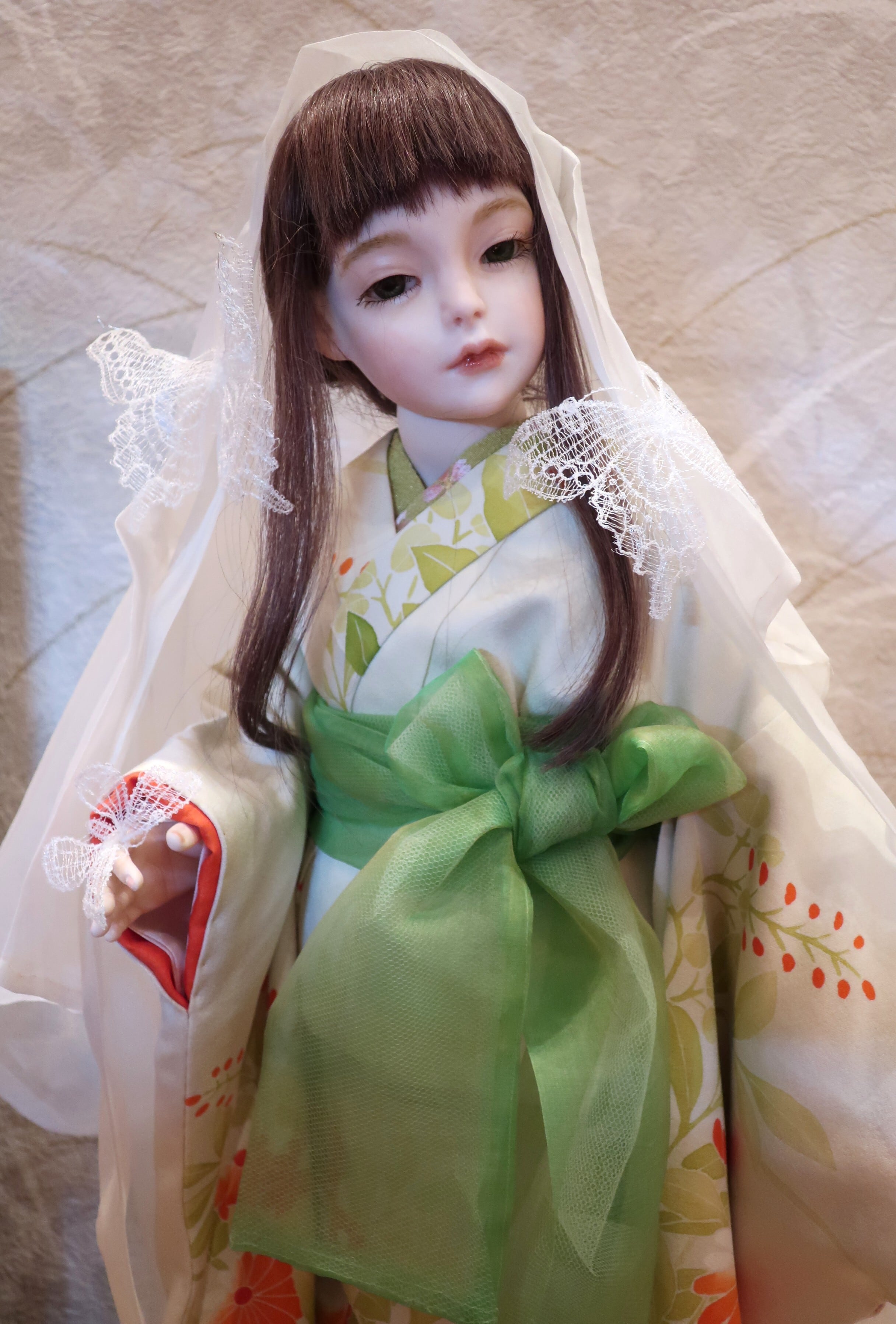 儚い夢（約61cm）ビスクドール | 創作人形館ミワドールBASE店