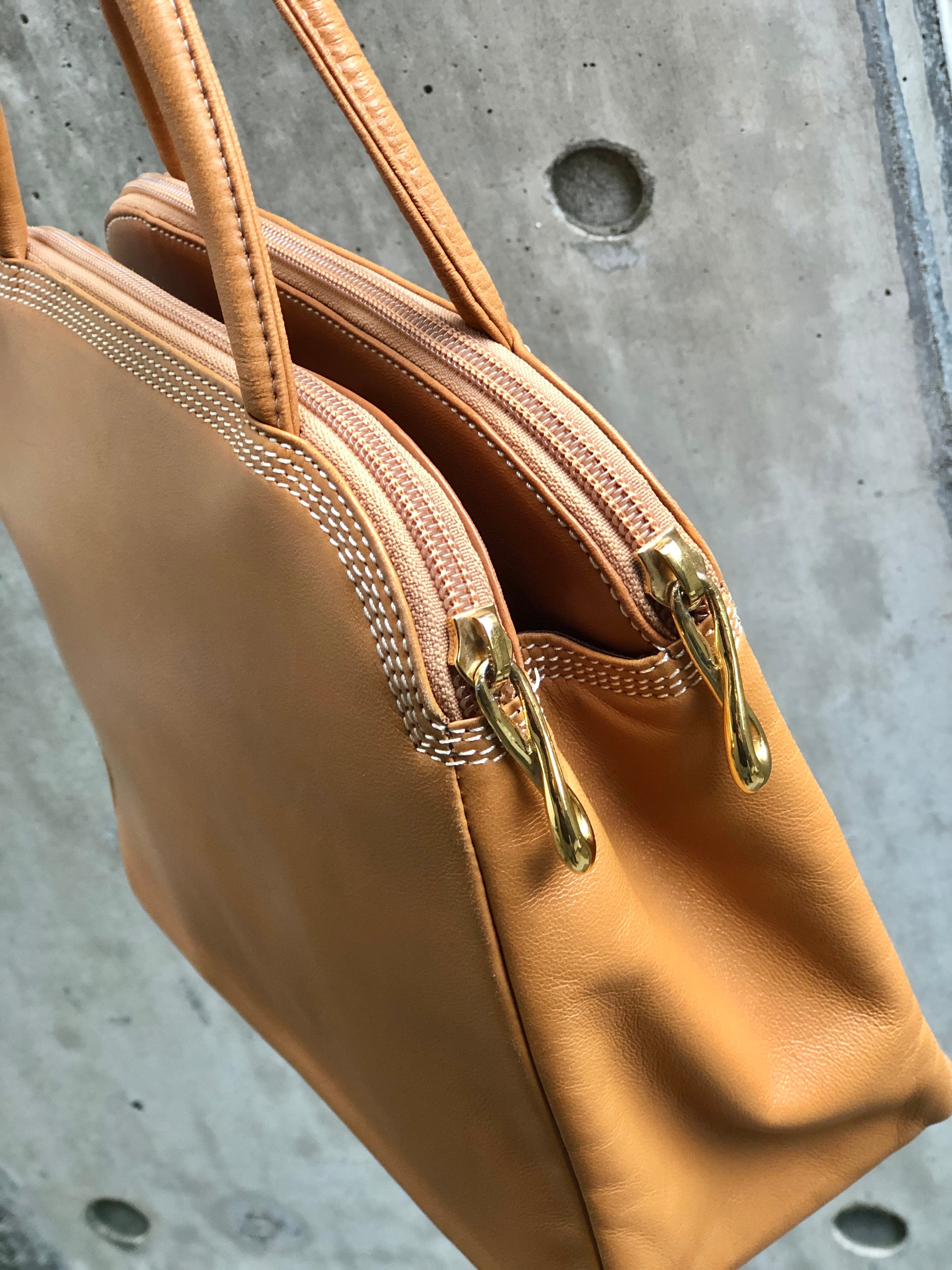 LOEWE ロエベ アナグラム ナッパレザー ハンドバッグ ブラウン vintage