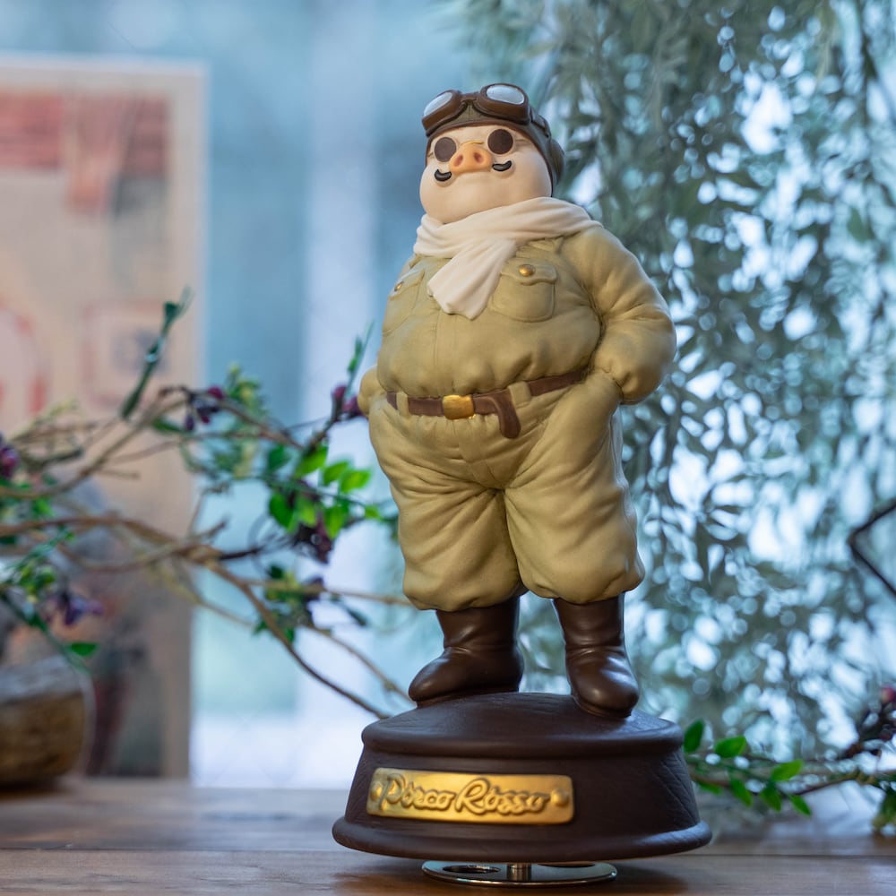 紅の豚 磁器オルゴール ポルコ/飛行服（4988） | すすのこ商店｜ジブリ