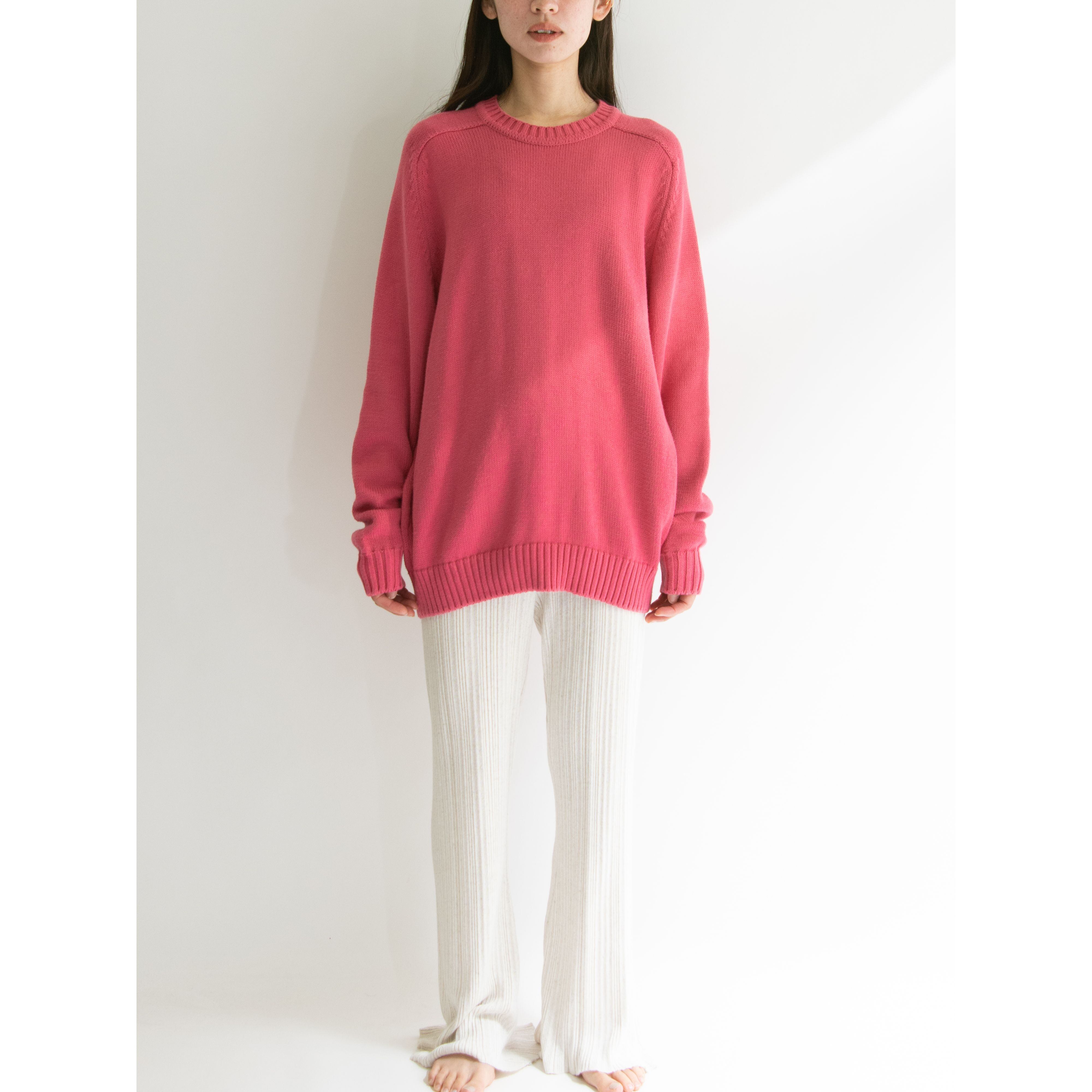 LANDS' END】Made in U.S.A. 90's 100% Cotton Drifter Sweater