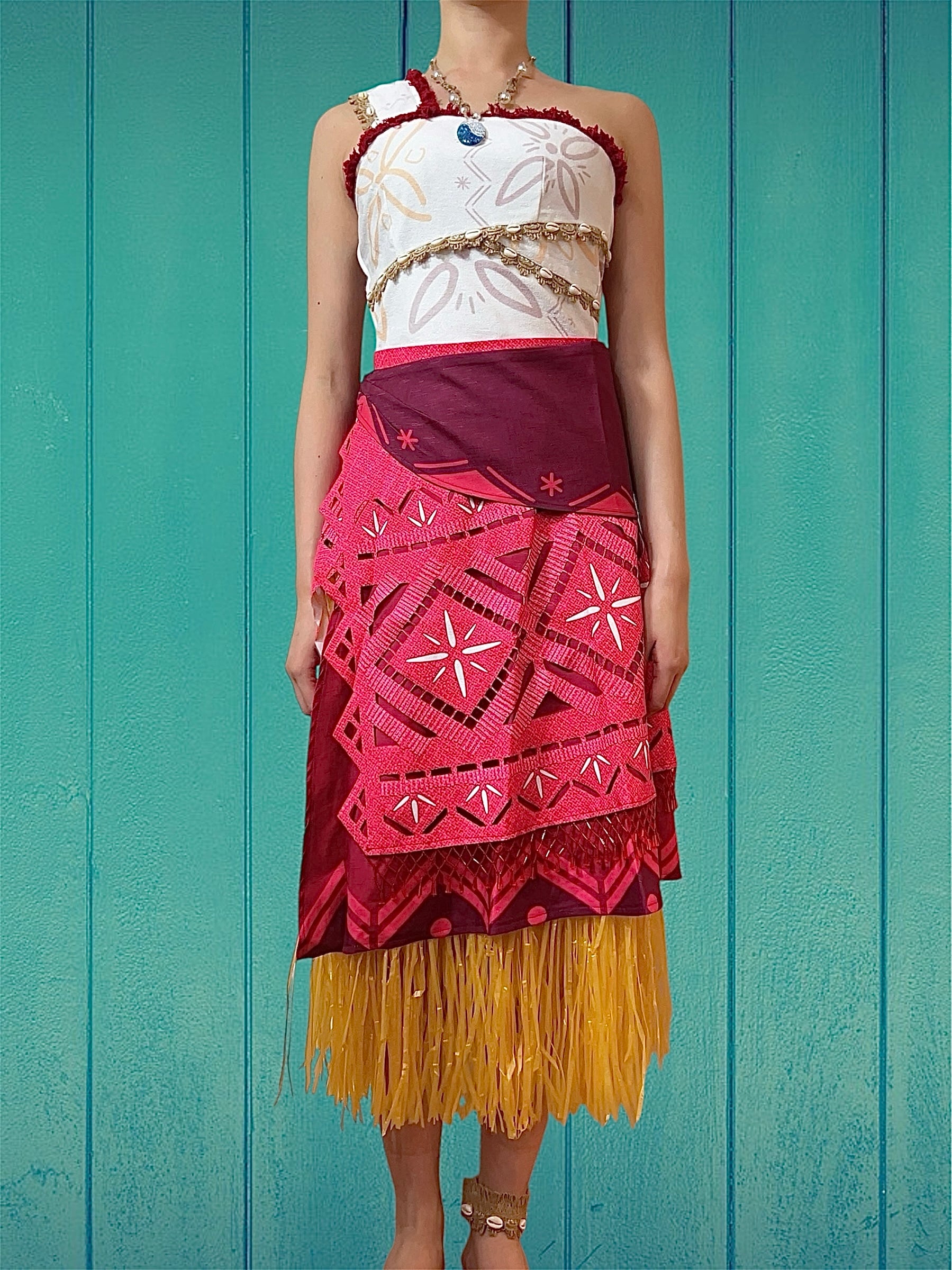 ディズニー モアナと伝説の海2 モアナ Dハロ コスプレ コスチューム